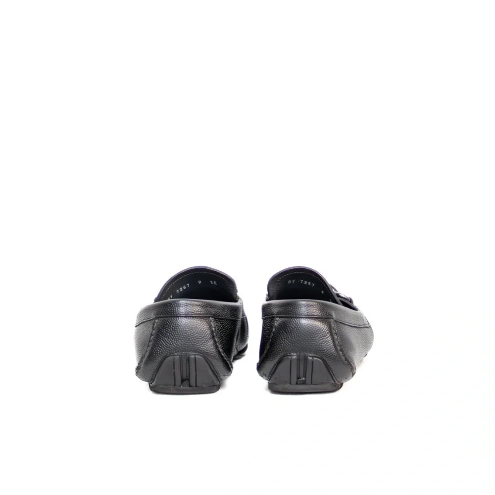 Salvatore Ferragamo Parigi Mini Chicco Leather Driving Loafers – Black‎ – US 9